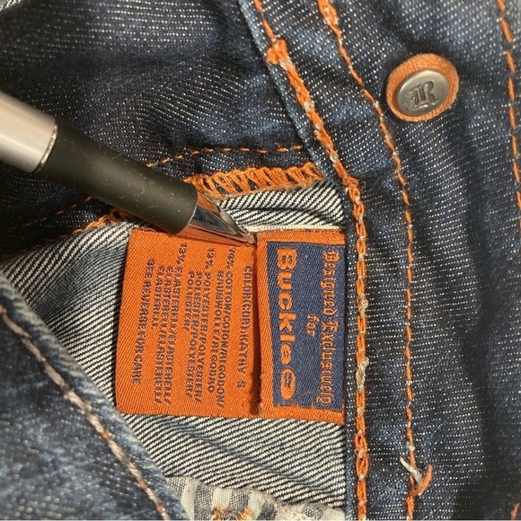 ROCK REVIVAL Sz 30 Kathy Embellished Rhinestone Slim Leg Skinny Mid-Rise Jeans - Picture 6 of 16